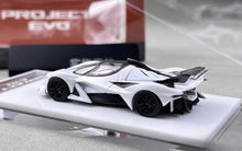 Load image into Gallery viewer, DMH 1:64 White Project Evo Racing Sports Model Diecast Metal Car New Collection