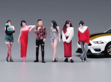 Load image into Gallery viewer, 1:64 Painted Figure Model Miniature Resin Diorama Toy Beauty Lady Cool Man Sand
