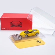 Load image into Gallery viewer, XF 1:64 Yellow F8 Tributo Racing Sports Diecast Model Metal CarNew