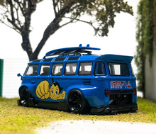 Load image into Gallery viewer, 1:64 Flame Blue VW T1 Van Camper Bus Kombi Sports Model Diecast Metal Car New Collection