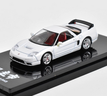 Load image into Gallery viewer, HJ 1:64 JDM White NSX-R NA2 DK Tsuchiya Sports Model Diecast Metal Car New