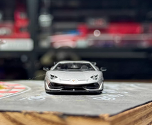 Load image into Gallery viewer, HH 1:64 Silver Aventador SVJ LP770-4 Racing Sports Model Diecast Metal Car New Collection