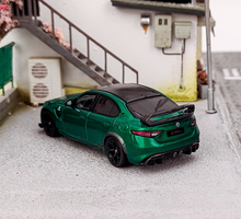 Load image into Gallery viewer, BBR 1:64 Green Romeo Giulia GTAm Spoiler Sports Diecast Model Metal Car New