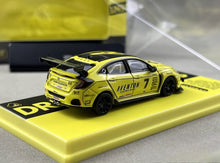 Load image into Gallery viewer, Tarmac 1:64 Yellow Civic FK8 Sports Model Diecast Metal Car Box New Collection