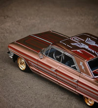 Load image into Gallery viewer, MK 1:64 HEC Brown Deville Muscle Lowrider Sport Model Diecast Metal Car New Collection