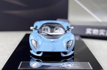 Load image into Gallery viewer, Mirage 1:64 Blue P72 Racing Sports Model Diecast Metal Car New Collection