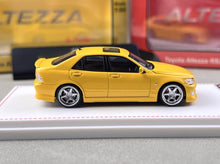 Load image into Gallery viewer, Model1 1:64 Yellow RS200 SXE10 Altezza Sedan Sport Model Diecast Metal Car New Collection
