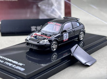 Load image into Gallery viewer, MH 1:64 JDM Black Civic EK9 R Hatchback Sports Model Diecast Metal Car New Collection