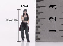 Load image into Gallery viewer, 1:64 Painted Figure Model Miniature Resin Girl Sporty Lady Woman Trendy Cool