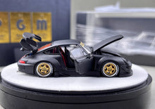 Load image into Gallery viewer, PGM 1:64 Matte Black RWB 993 Round Classic Sports Model Diecast Metal Car New Collection