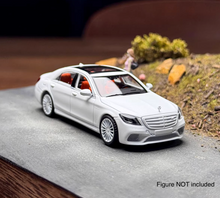 Load image into Gallery viewer, King 1:64 White S65 AMG W222 Sedan Sports Model Diecast Metal Car New Collection