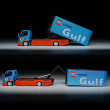Load image into Gallery viewer, MT 1:64 Gulf H300 Tow Truck Custom Racing Fuets Model Diecast Metal Car New