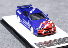 Load image into Gallery viewer, TM 1:64 Blue Skyline GTR R34 Nismo Sports Model Diecast Metal Car New Collection