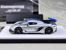 Load image into Gallery viewer, HKM 1:64 Silver Blue Jesko Attack Racing Sports Model Diecast Metal Car New Collection