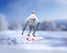 Load image into Gallery viewer, 1:64 Painted Figure Model Miniature Resin Diorama Sand Skii Snowboard Sports Toy Collection