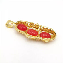 Load image into Gallery viewer, Nature Jade Lucky Beans Pendant Necklace Gift For Woman Jewelry charm Blessing G