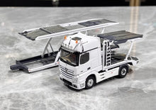 Load image into Gallery viewer, GCD 1:64 White AMG Actros Gigaspace 4x2 Trailer Truck Model Diecast Metal Car