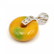 Load image into Gallery viewer, Nature Jade Round Pendant Necklace Gift Jewelry charm Blessing Lucky Accessory C