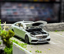 Load image into Gallery viewer, Mortal 1:64 White CLS 63 4 Matic Sedan Sports Model Diecast Metal Car New Collection
