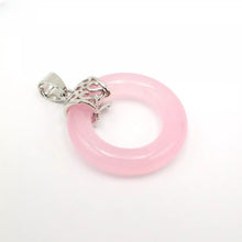 Load image into Gallery viewer, Nature Jade Ring Round Pendant Necklace Gift Jewelry charm Blessing Fortune a
