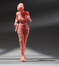 Load image into Gallery viewer, 1:64 Painted Unpainted Figure Model Miniature Resin Diorama Sand Cool Punk Girl