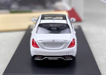 Load image into Gallery viewer, King 1:64 White S65L AMG W222 V12 Sedan Sports Model Diecast Metal Car New Collection