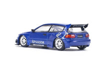 Load image into Gallery viewer, Poprace 1:64 Blue Civic EG6 SIR Pandem Hatchback Model Diecast Metal Car New Collection
