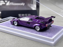 Load image into Gallery viewer, FY 1:64 Purple Countach LP5000 S QV Racing Sports Model Diecast Metal Car New Collection