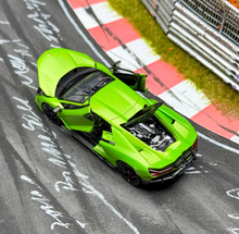 Load image into Gallery viewer, HH 1:64 Green Revuelto Racing Sports Open Model Diecast Metal Car New Collection