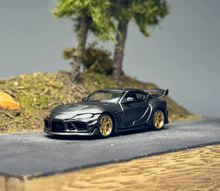 Load image into Gallery viewer, Xcartoys 1:64 Black Carbon JDM Supra A90 Sports Model Diecast Metal Car New Collection