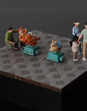 Load image into Gallery viewer, 1:64 Painted Figure Model Miniature Resin Diorama Child Rocking Car Kid Toy