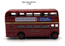 Load image into Gallery viewer, 1:148 London City Double Decker Bus Classic Model Diecast Metal Car