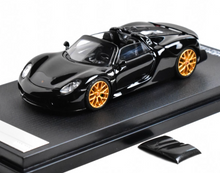 Load image into Gallery viewer, TM 1:64 Black 918 Spyder Sports Model Diecast Metal Car New Collection