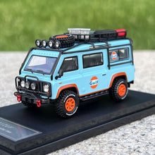 Load image into Gallery viewer, Master 1:64 Blue Gulf Defender Van Camper Sport Model Diecast Metal Car