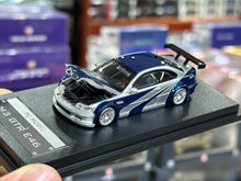 Load image into Gallery viewer, MJ 1:64 NFS Silver Blue M3 GTR E46 Coupe Sports Model Diecast Metal Car New Collection