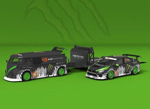 Load image into Gallery viewer, TM 1:64 VW T1 Van Impreza WRX STI Flatbed Trailer Model Diecast Metal Car New