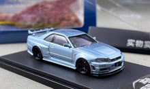 Load image into Gallery viewer, FUJI 1:64 Ice Blue Skyline GTR R34 Z-Tune Sports Model Diecast Metal Car New Collection