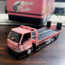 Load image into Gallery viewer, MT 1:64 Pink Custom Tow Flatbed Truck Simon Garage Model Diecast Metal Car New Collection