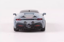 Load image into Gallery viewer, SOLO 1:64 Gray SF90 Super Racing Sports Model Diecast Metal Car New
