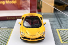 Load image into Gallery viewer, LF 1:64 Yellow SF90 Stradale Super Racing Sports Model Diecast Metal Car New