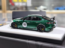 Load image into Gallery viewer, 1:64 CL Green Romeo Giulia GTAm #99 Sports Model Diecast Resin Car New Collection