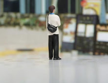 Load image into Gallery viewer, 1:64 Painted Figure Model Miniature Resin Diorama Sand Stand White Shirt Boy Man