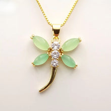 Load image into Gallery viewer, Nature Jade Draganfly Pendant Necklace Gift For Woman Jewelry charm Blessing B