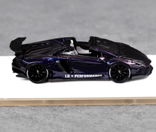 Load image into Gallery viewer, FW 1:64 Purple Aventador LP700 Convertible LBWK Sport Model Diecast Resin Car