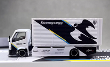 Load image into Gallery viewer, MT 1:64 White H300 Box Truck Custom Sports Model Diecast Metal Car New Collection