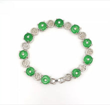 Load image into Gallery viewer, Nature Jade Beaded Bracelet Jewelry Blessing Lucky Fortune Gift For Her Green r