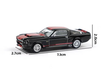 Load image into Gallery viewer, Poprace 1:64 Black Red Shelby Mustang GT500 Sports Model Diecast Metal Car New Collection