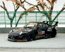 Load image into Gallery viewer, SW 1:64 Black RWB 911 Charlene Sports Low Spoiler Model Diecast Metal Car New Collection