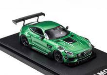 Load image into Gallery viewer, RM 1:64 Green AMG GTS Widebody Racing Sports Model Diecast Metal Car New Collection