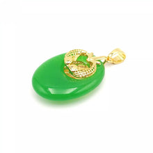 Load image into Gallery viewer, Nature Jade Double Fish Pendant Necklace Gift Jewelry charm Blessing Lucky new f